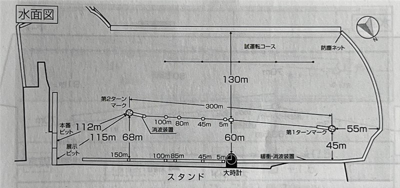 徳山競艇場の水面図
