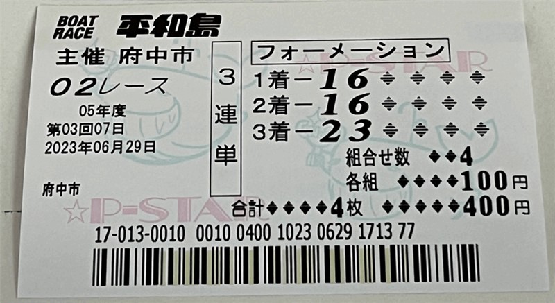 競艇の3連単とは?1着・2着・3着の艇をすべて順番通り